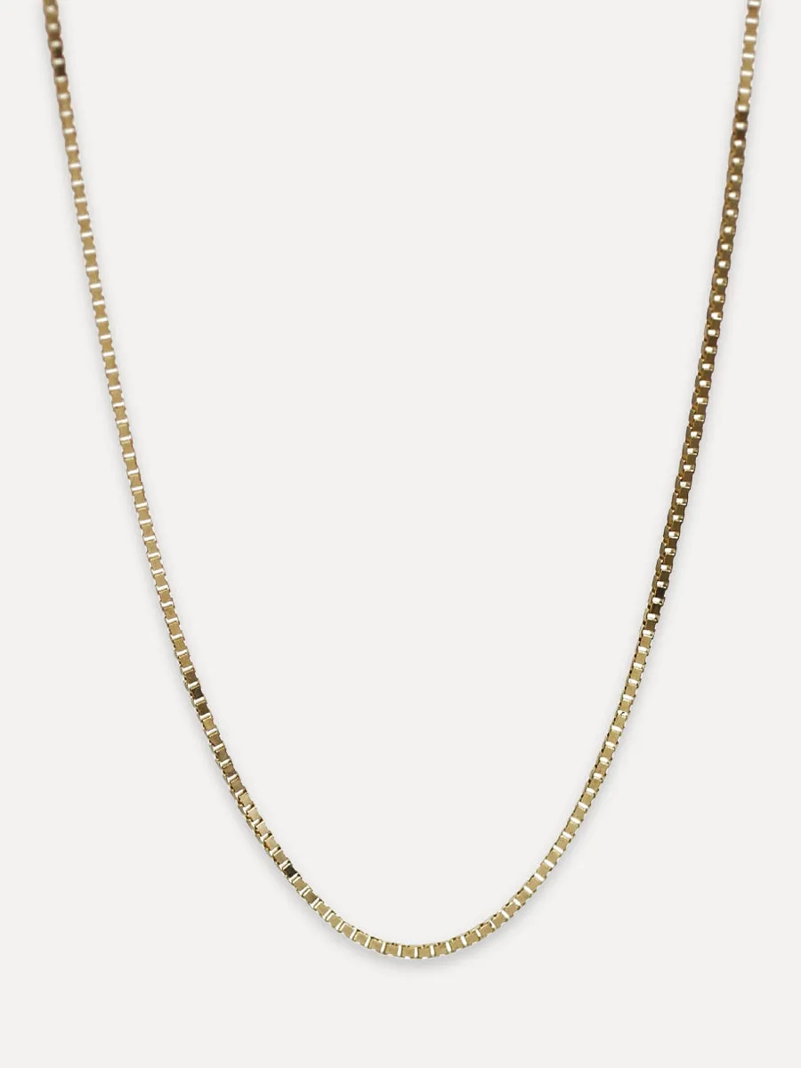 14K Delicate Box Chain