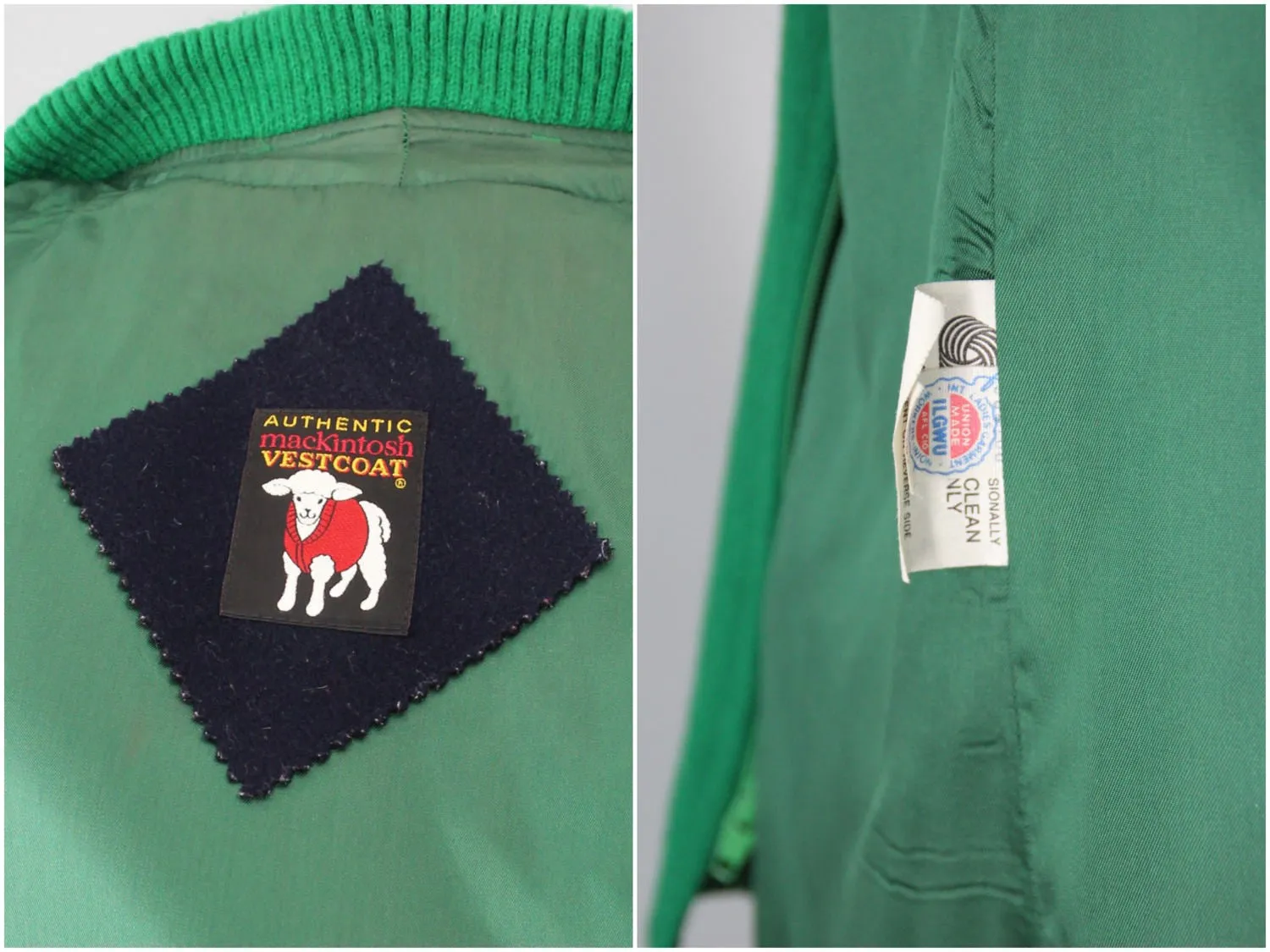 1980s Vintage Macintosh Coat Vestcoat