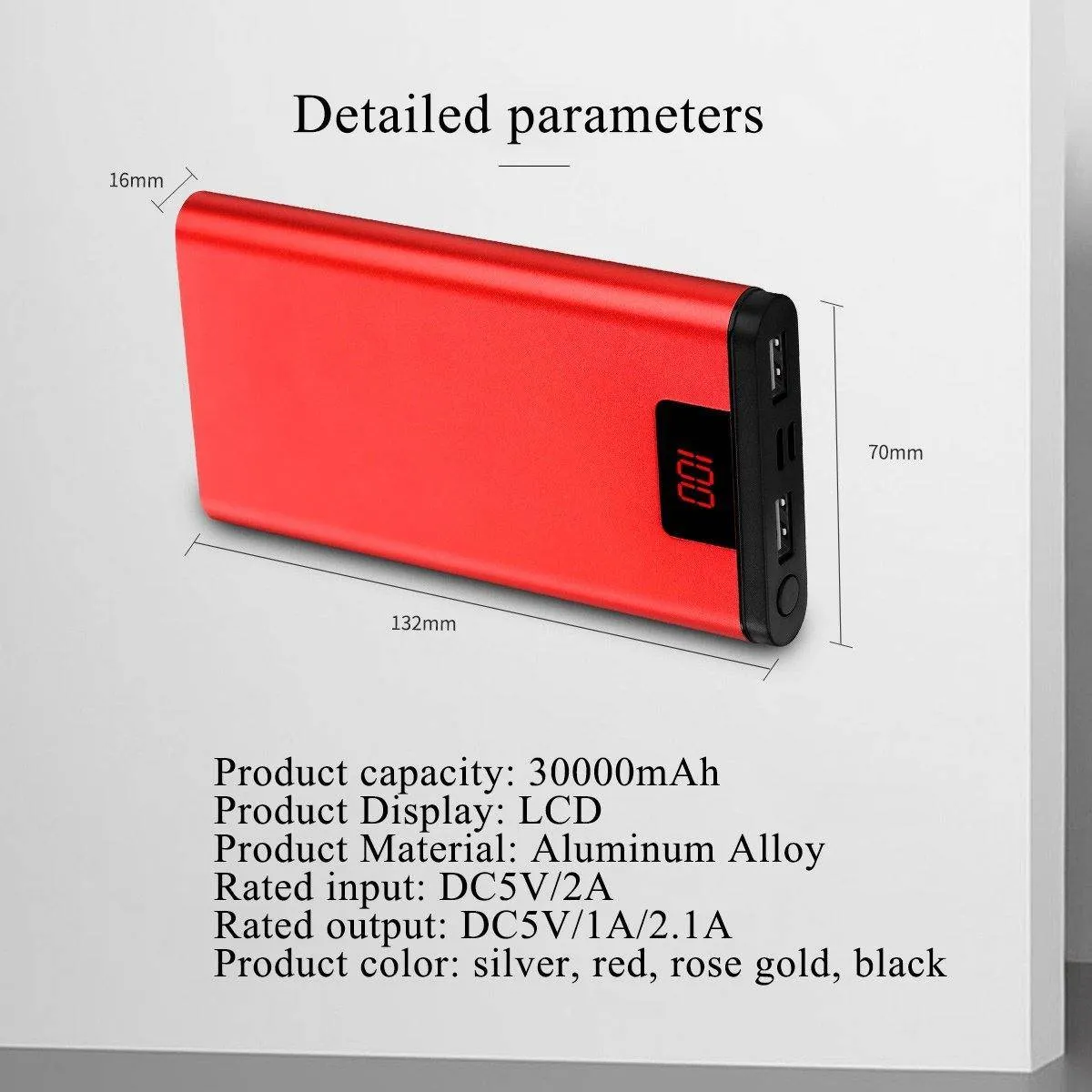 30000mAh Fast Charging Dual Output Powerbank