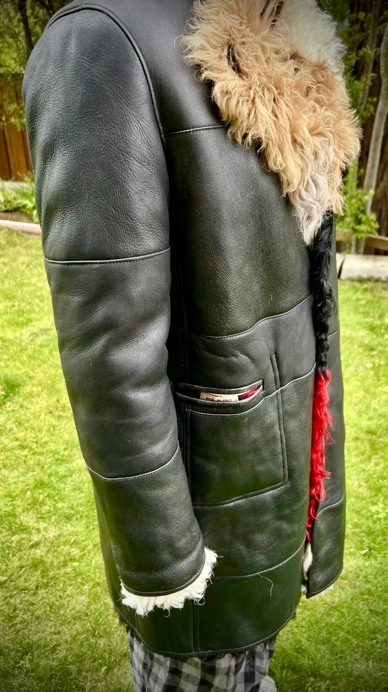 $6,550 Marni Reversible Color Block Shearling Coat - Excellent Condition