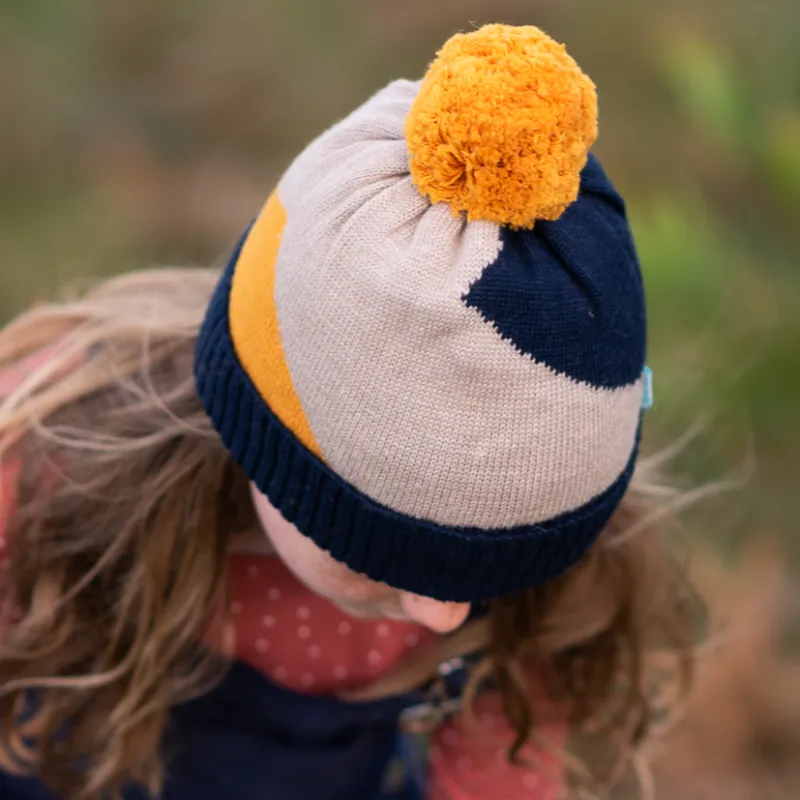 Acorn Stripes Beanie - Navy