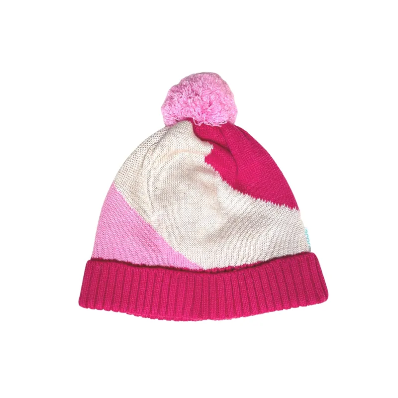 Acorn Stripes Beanie Pink