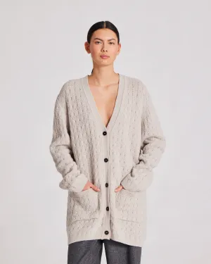 Alba Jaquard Knit Cardigan - island fossil