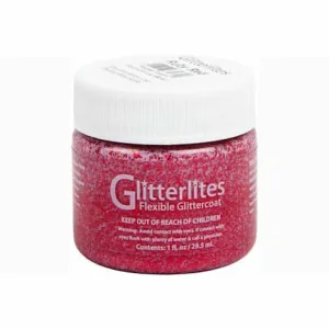 Angelus Glitterlite Acrylic Paint Ruby Red #231 Paint 29Ml