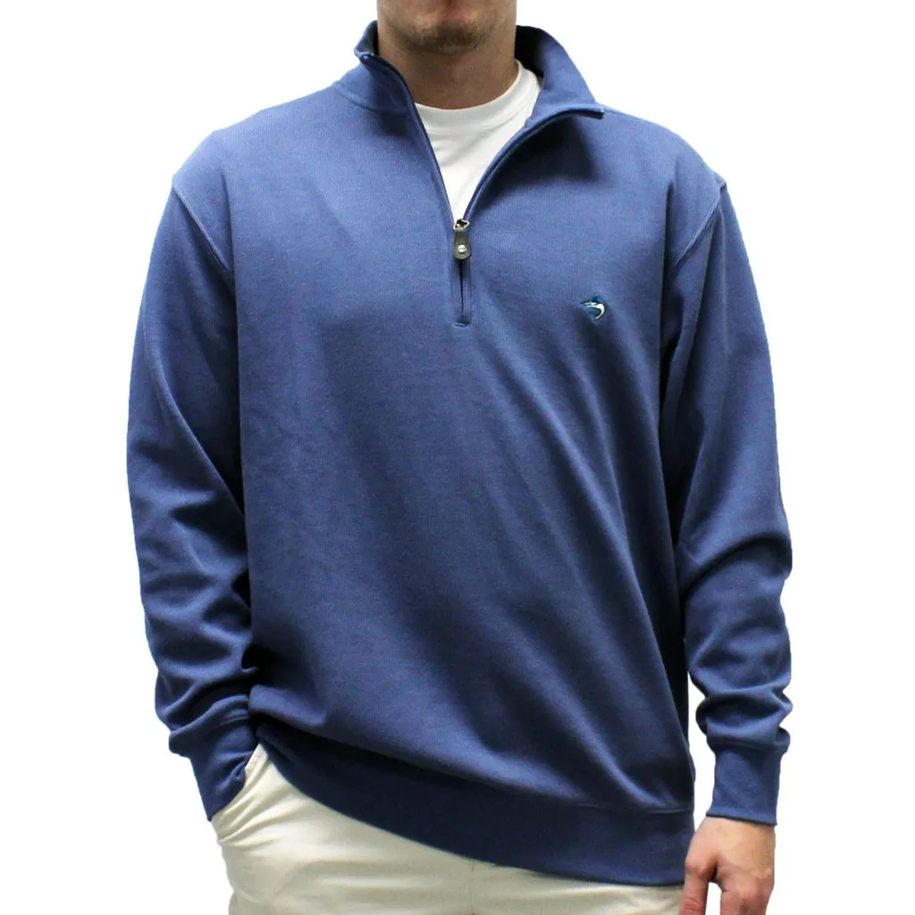 Biscayne Bay L/S Solid Rib Knit Sweater Big and Tall - Blue 7200-605BT