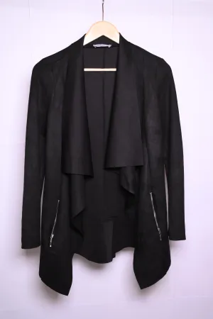 Black Polyester Shrug