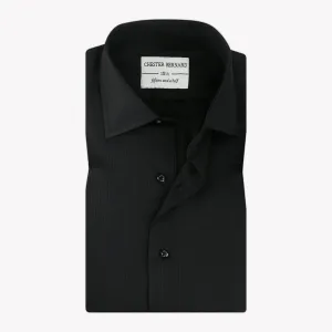 Classic Black Fromal Shirts With Self Stripes OL-232