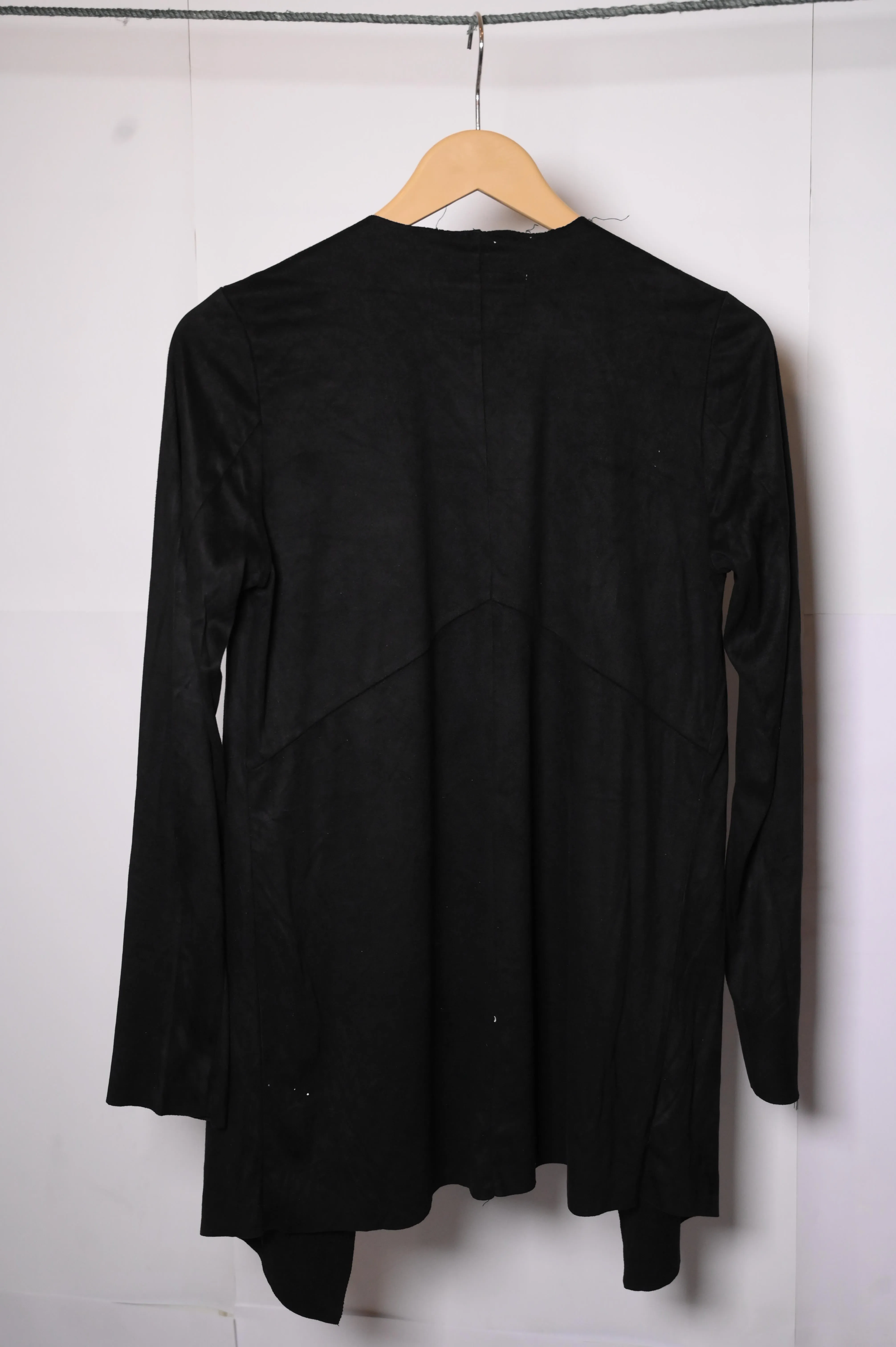 Classic Black Polyester Shrug by Jeans Pascale