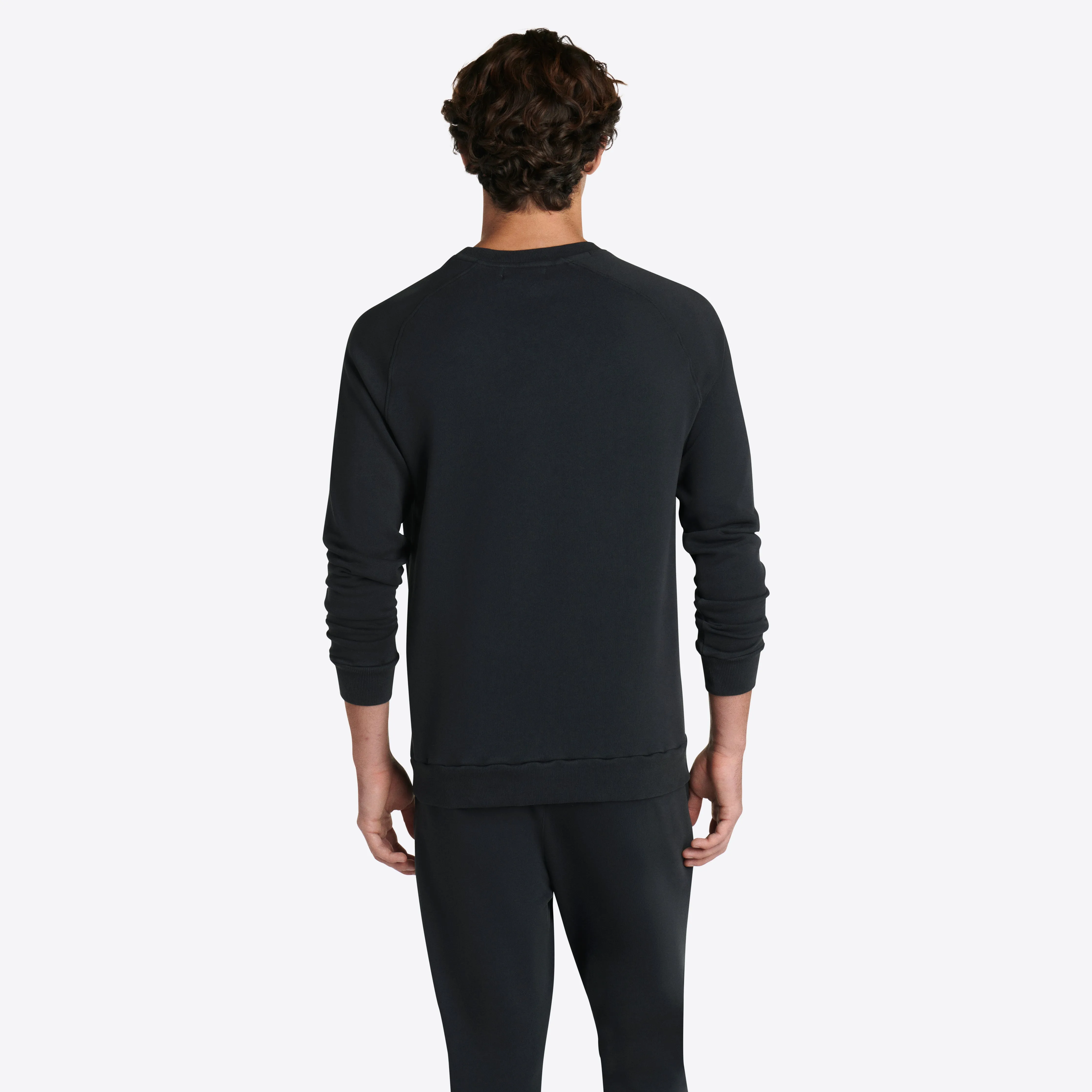 COMFORT Solid Long Sleeve Crew Neck Pullover