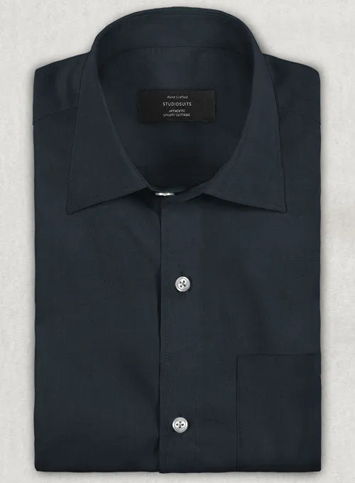 Dark Navy Stretch Twill Shirt