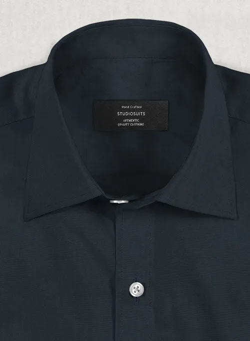 Dark Navy Stretch Twill Shirt