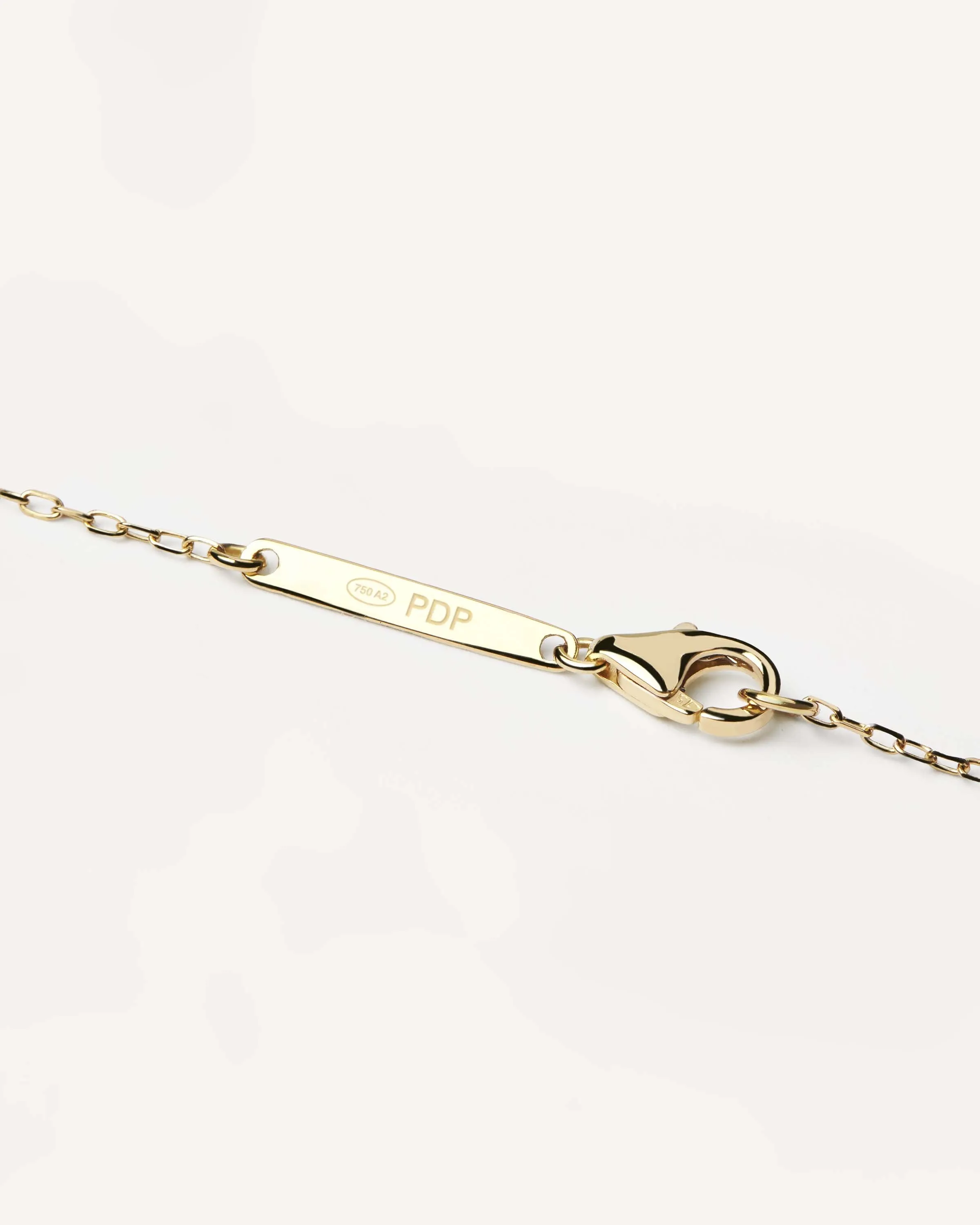 Diamonds and Gold Letter P Necklace