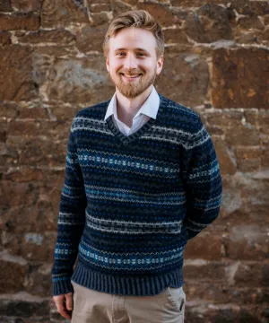 Eribé Eddie Fair Isle Sweater in Strome