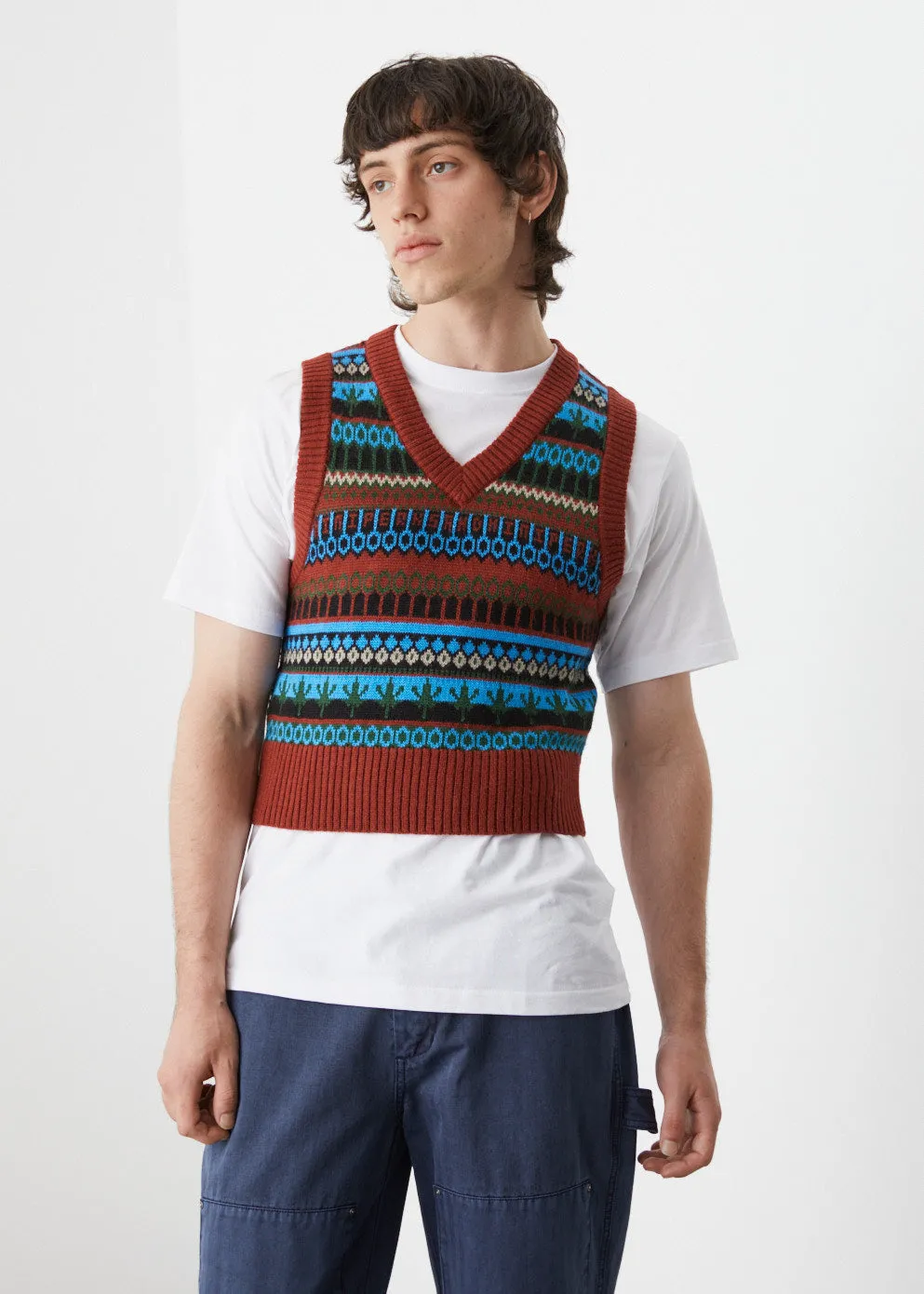 Fair Isle Knitted Vest