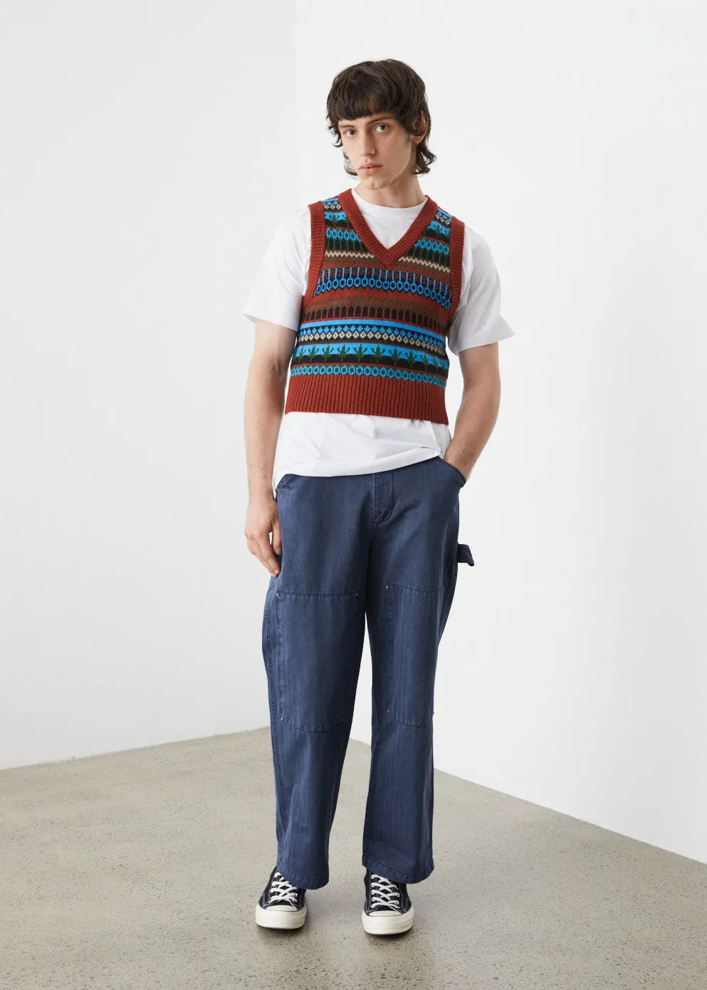 Fair Isle Knitted Vest