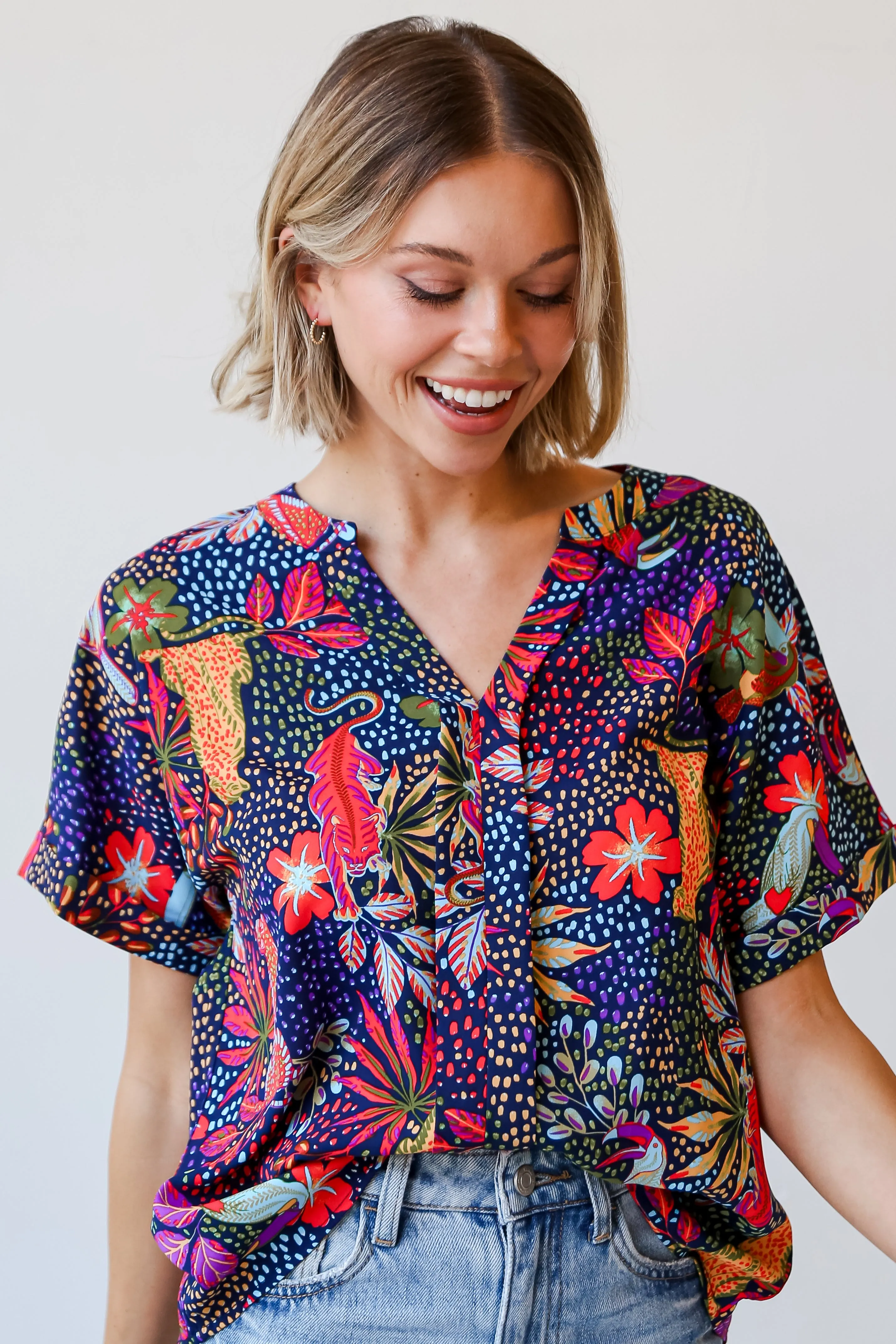 FINAL SALE - Queen Of The Jungle Blouse