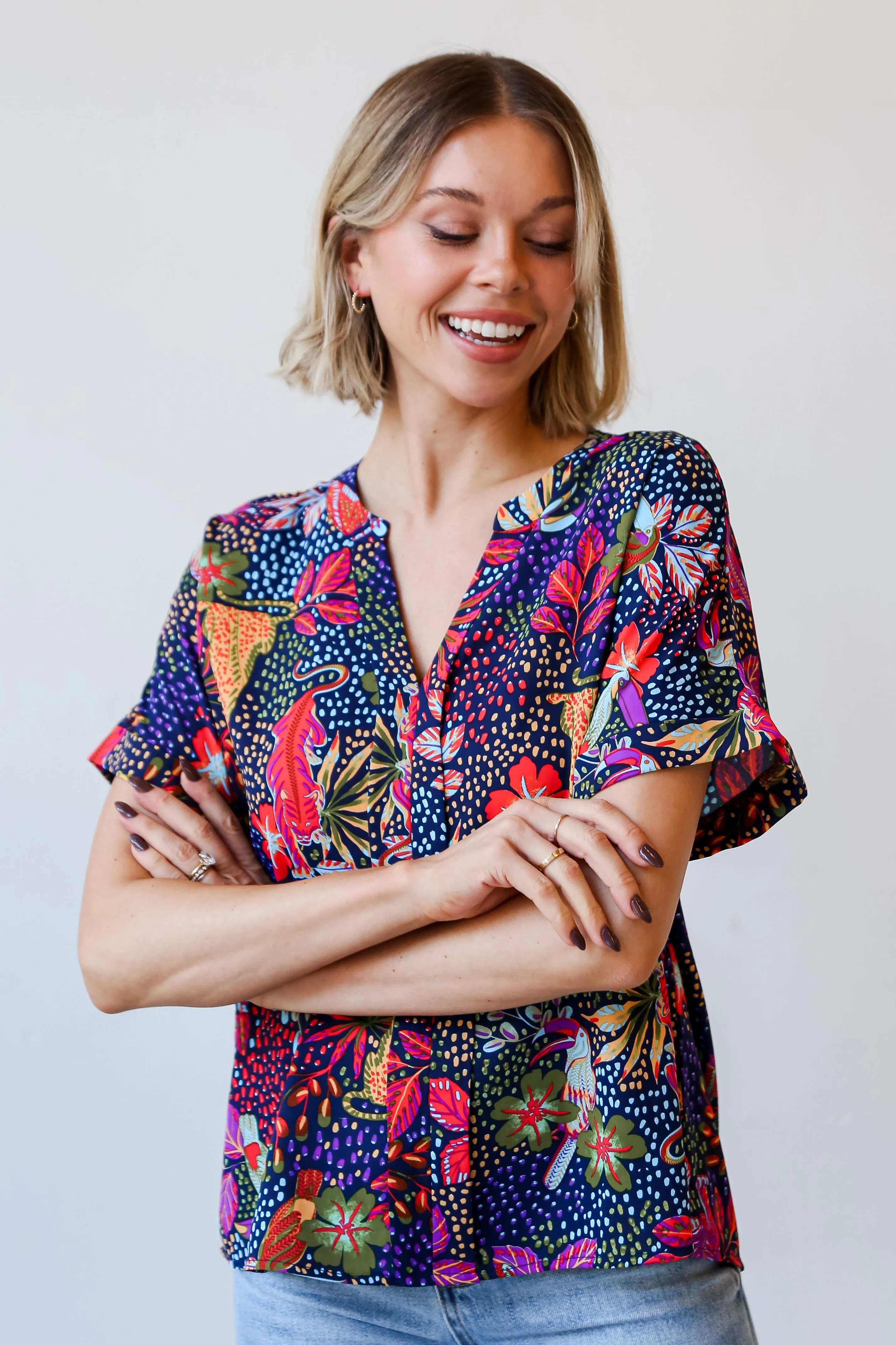 FINAL SALE - Queen Of The Jungle Blouse