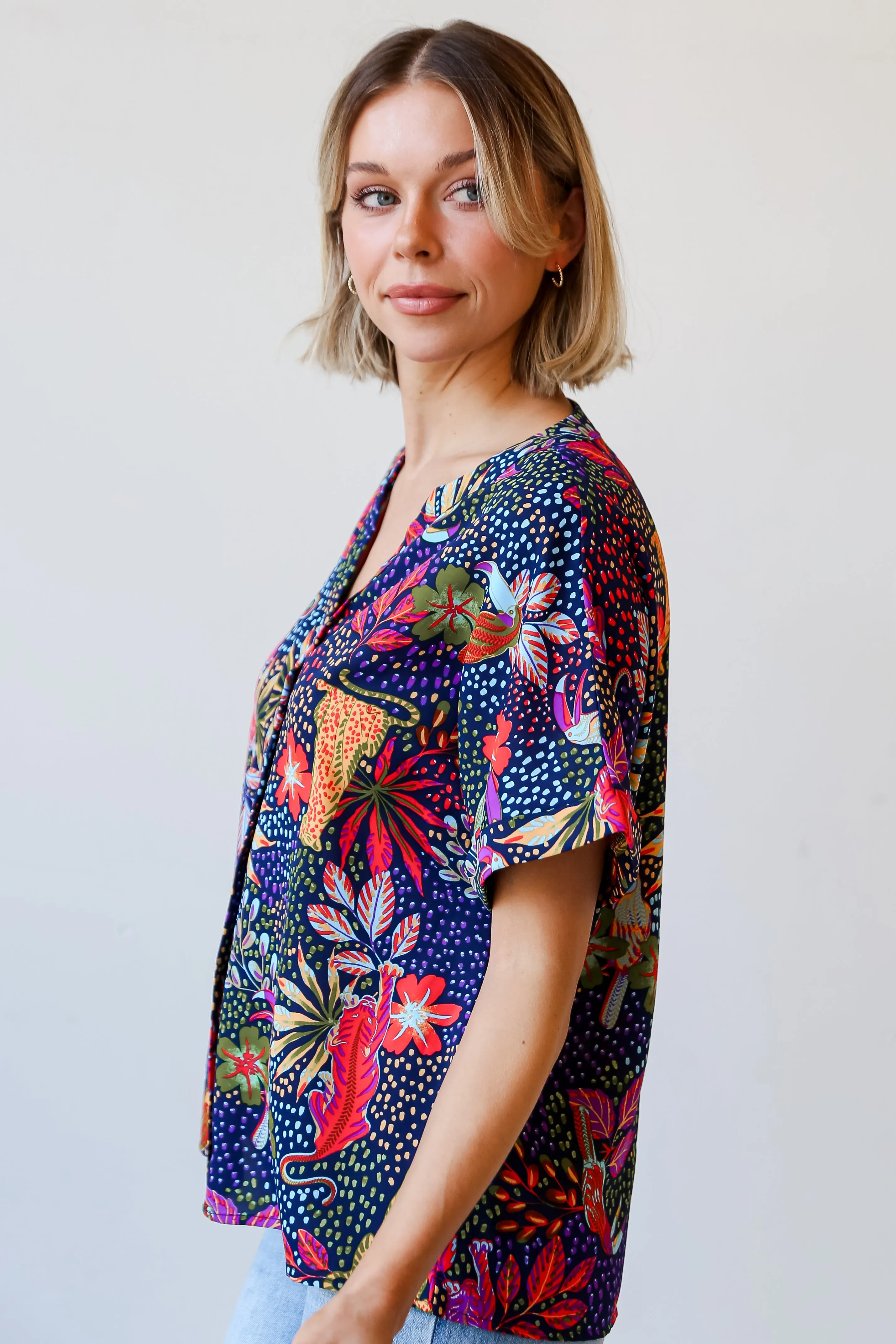 FINAL SALE - Queen Of The Jungle Blouse