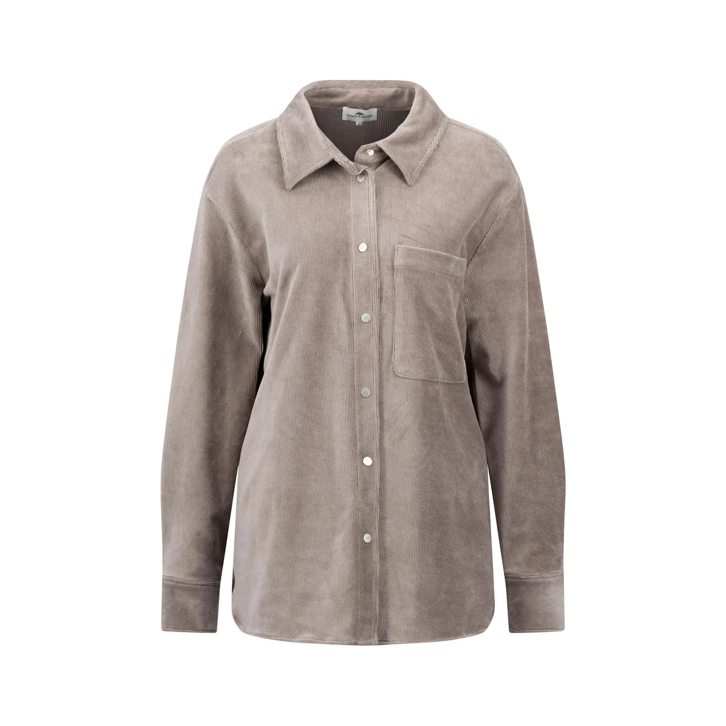 Fynch-Hatton Corduroy Blouse in Taupe 24091520