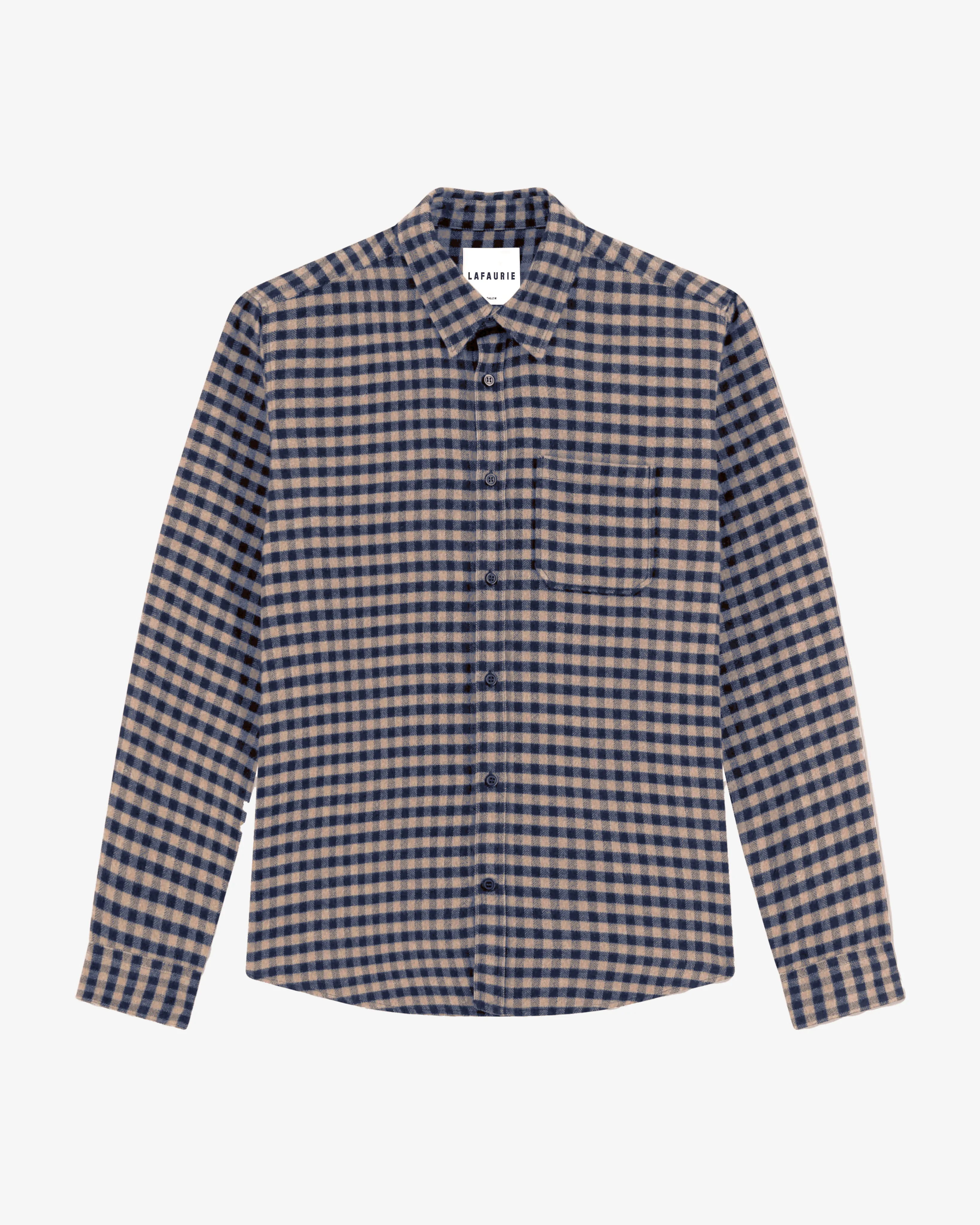 GORDES Shirt - Camel/Navy