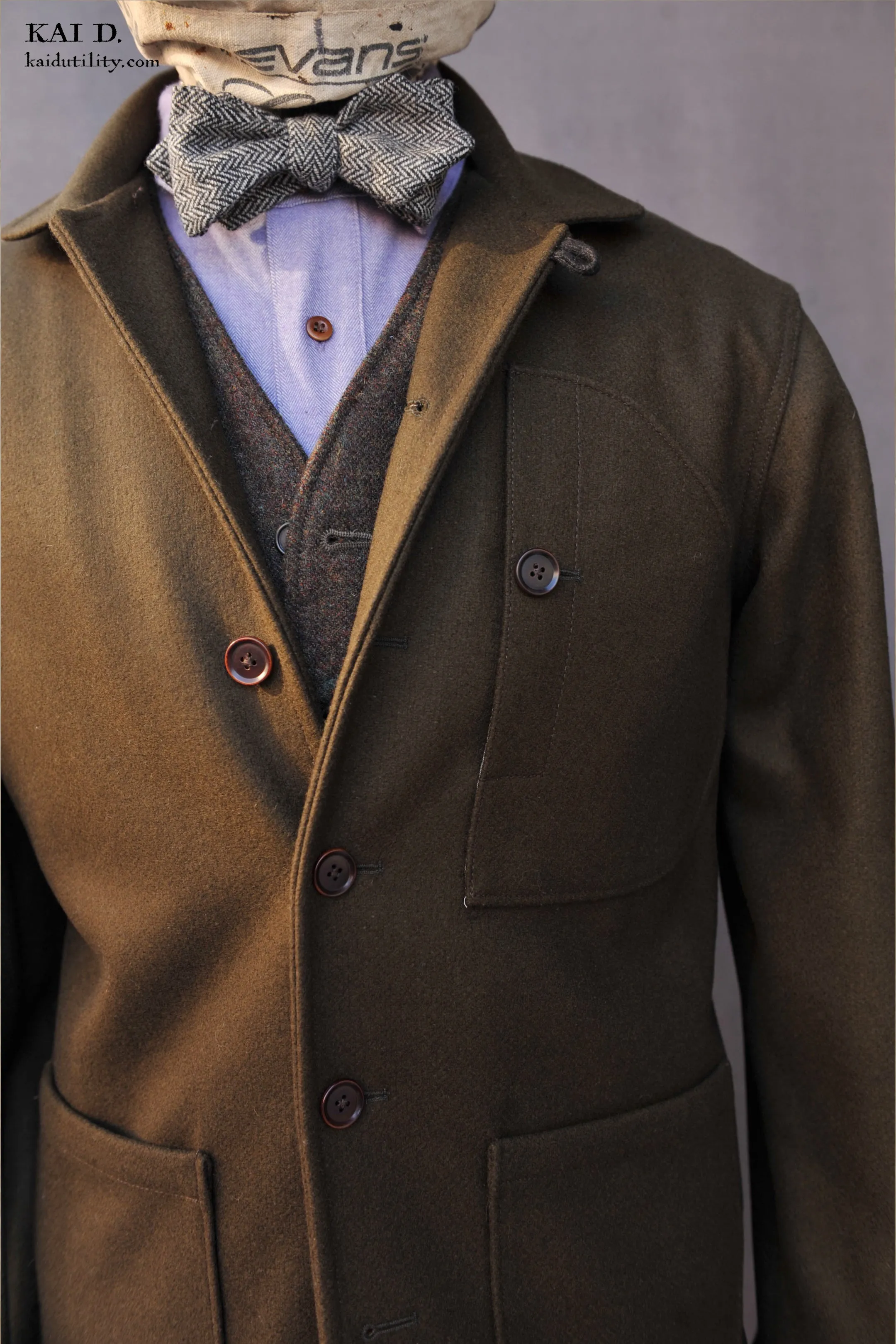 Hardy Chore Jacket - Heavy Wool Melton - S, M, L