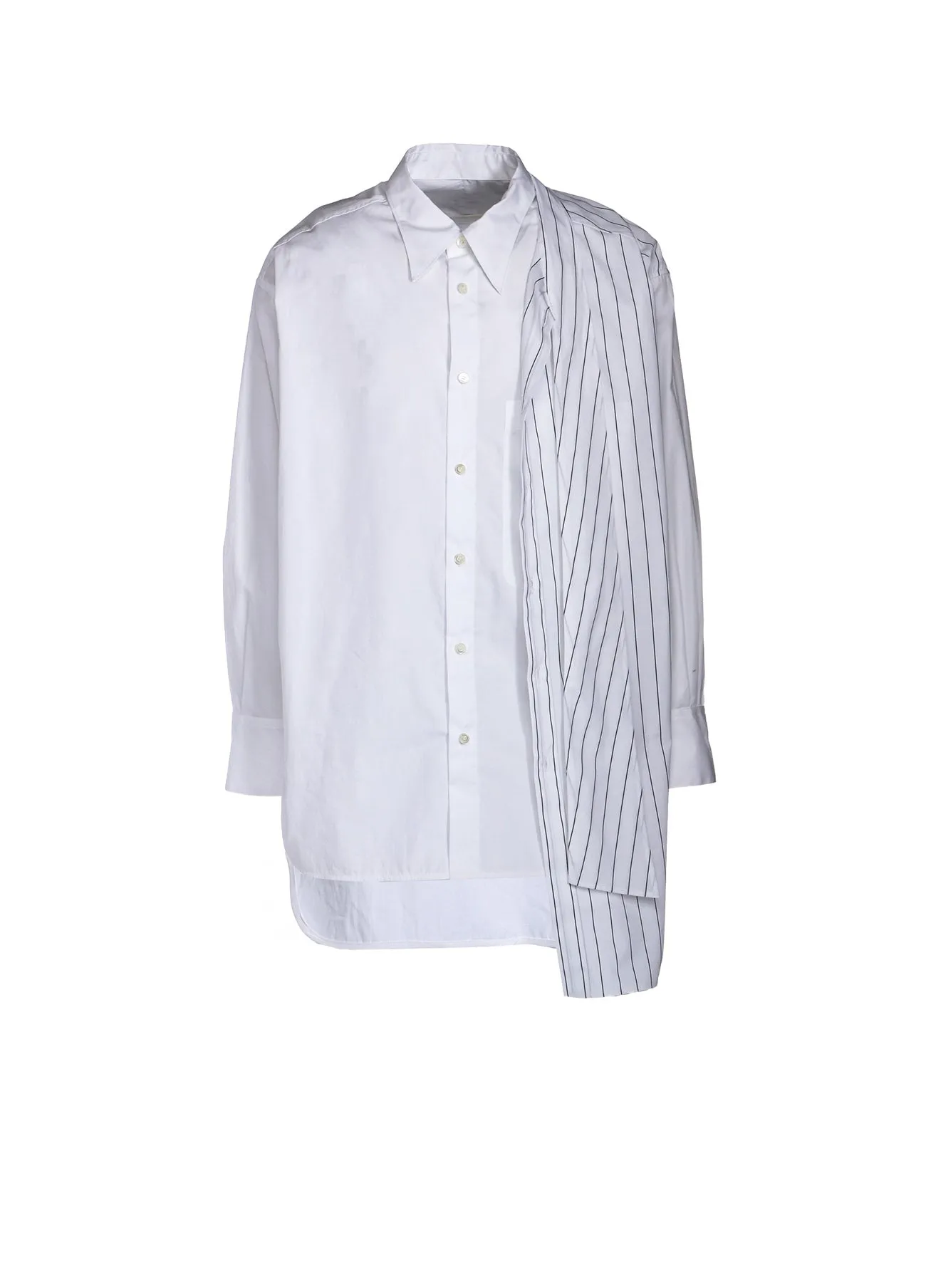 HIGH DENSITY POPLIN DOUBLE LAYERED SHIRT WITH BOWTIE