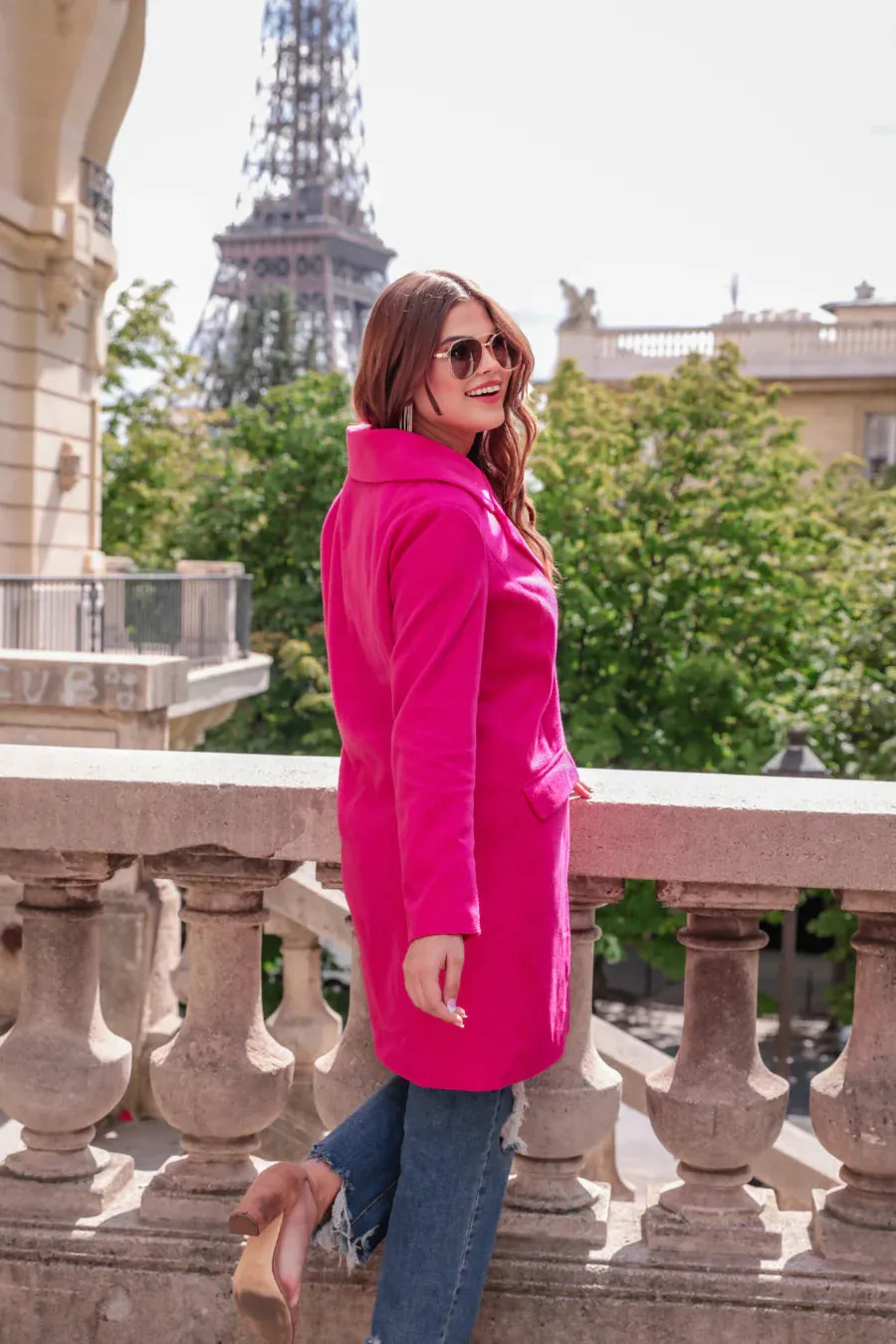 Hot Pink "Fashion Week" Coat from Jess Lea