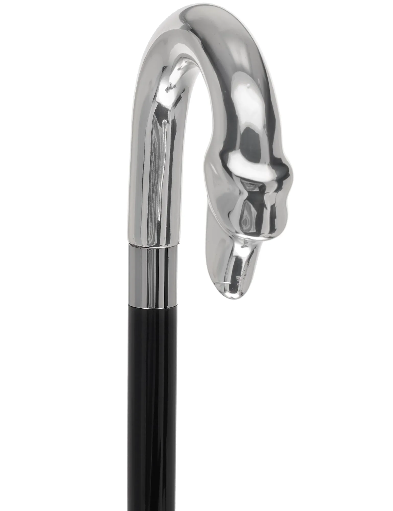 Italian Luxury Canine Majesty Walking Cane: Elegant Design