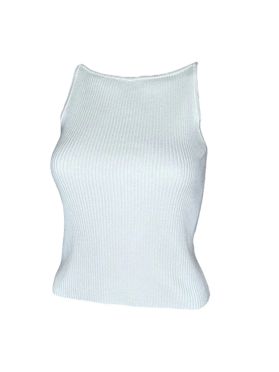 Knitted Square Cut Tank Top