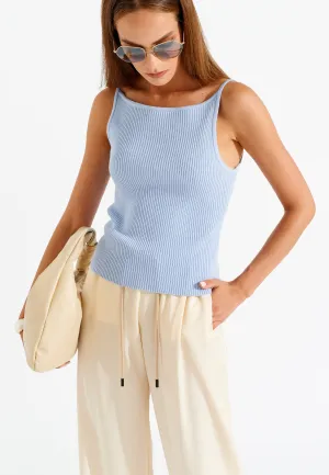 Knitted Square Cut Tank Top