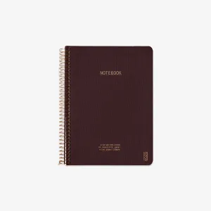 KOZO SPIRAL-BOUND NOTEBOOK A5 // COFFEE