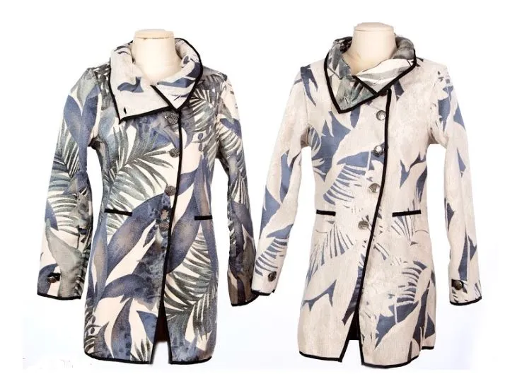 Longer Reversible Jacquard Coat