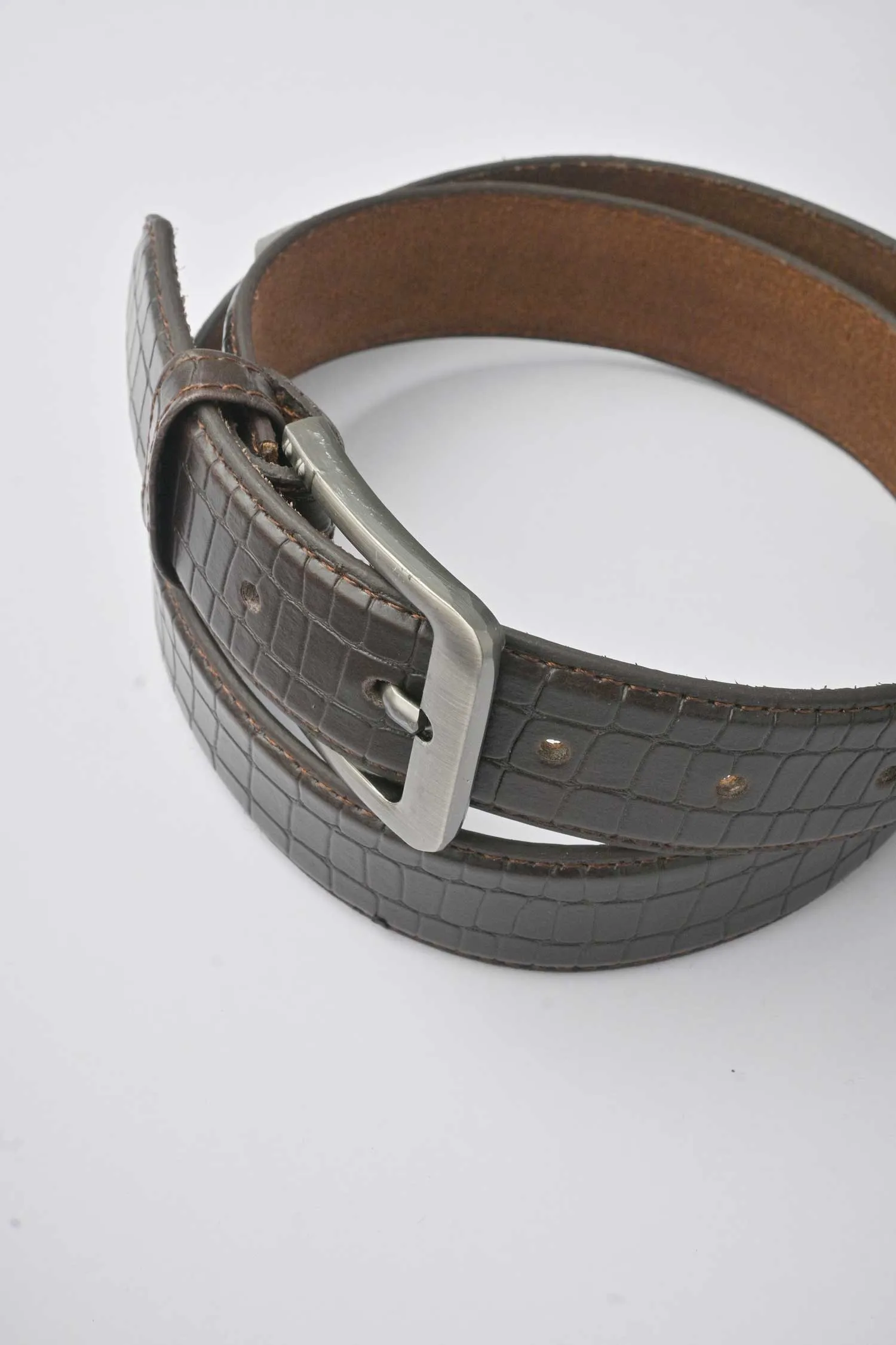 Men's Crocodile Texture Classic Leather Belt