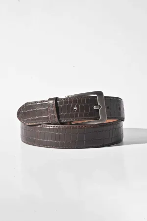 Men's Crocodile Texture Classic Leather Belt