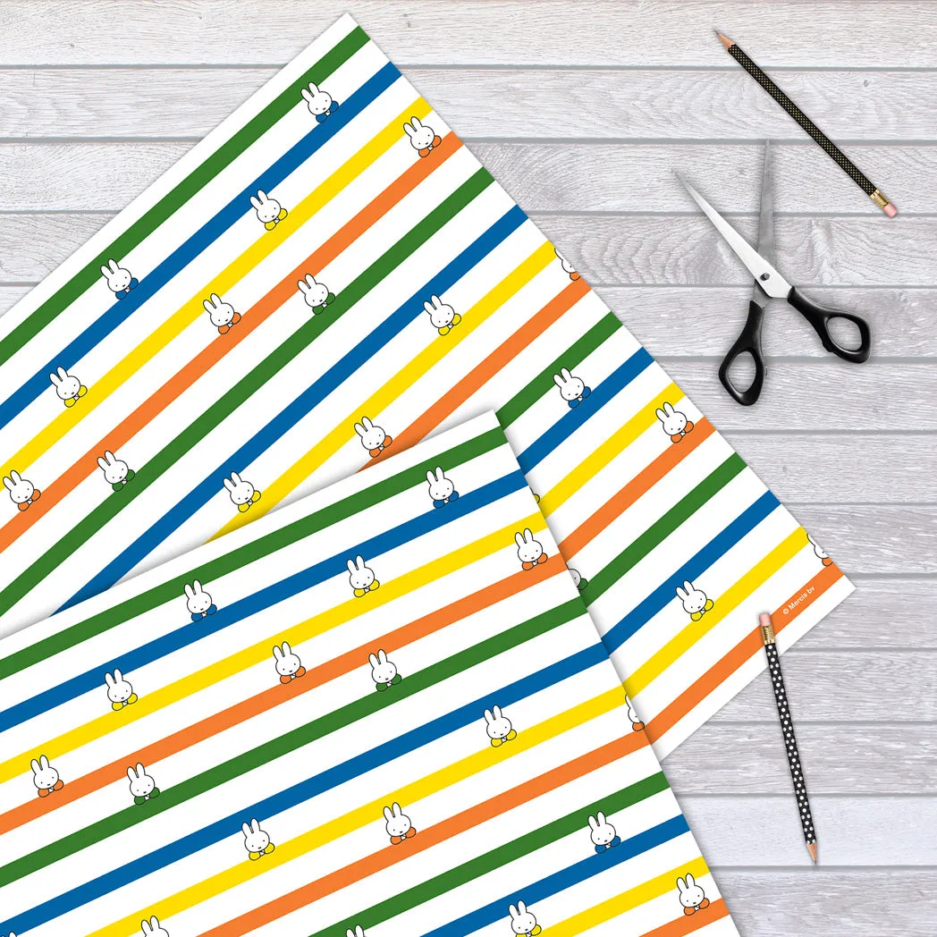 Miffy Classic Stripes Gift Wrap