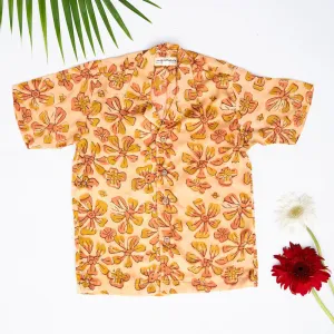 Modal Shirt For Kids | Classic Collar | Soft | Orange