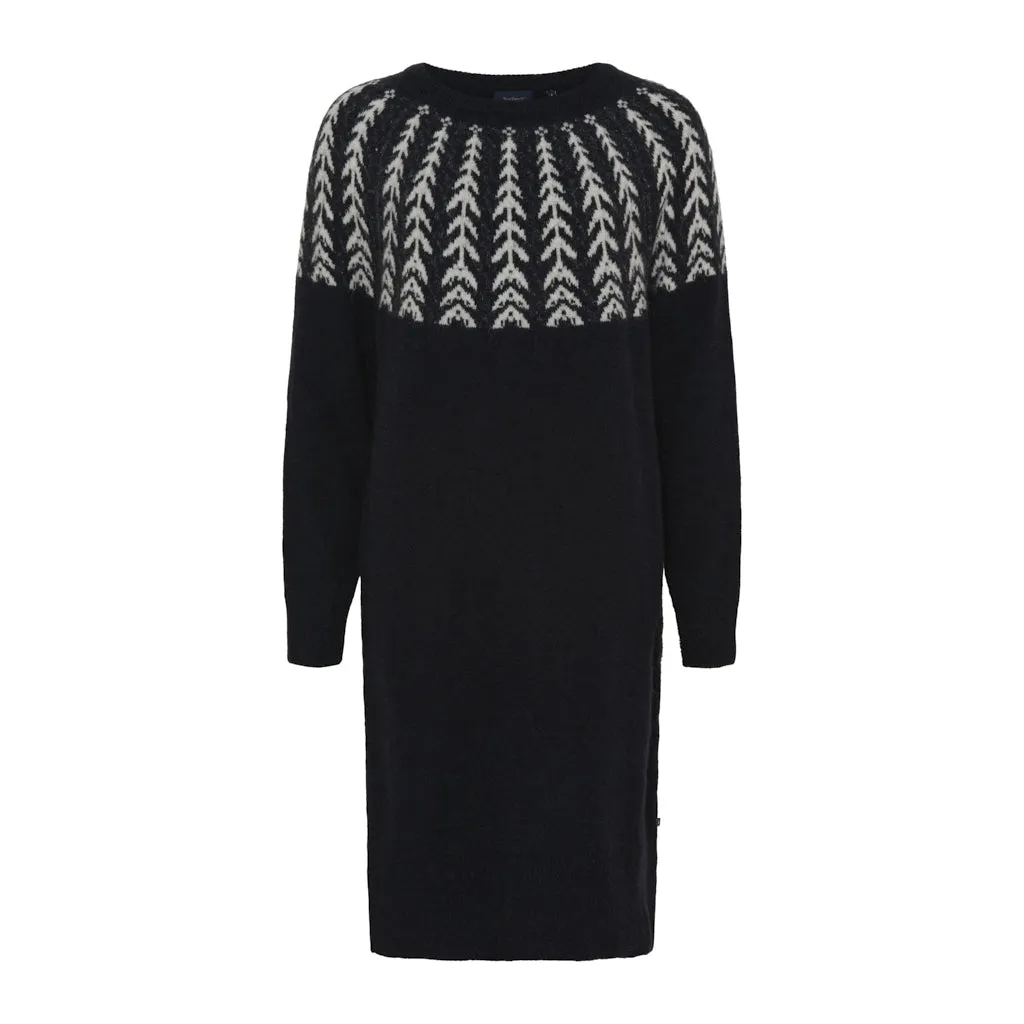 Monica Knit Dress - SR Navy