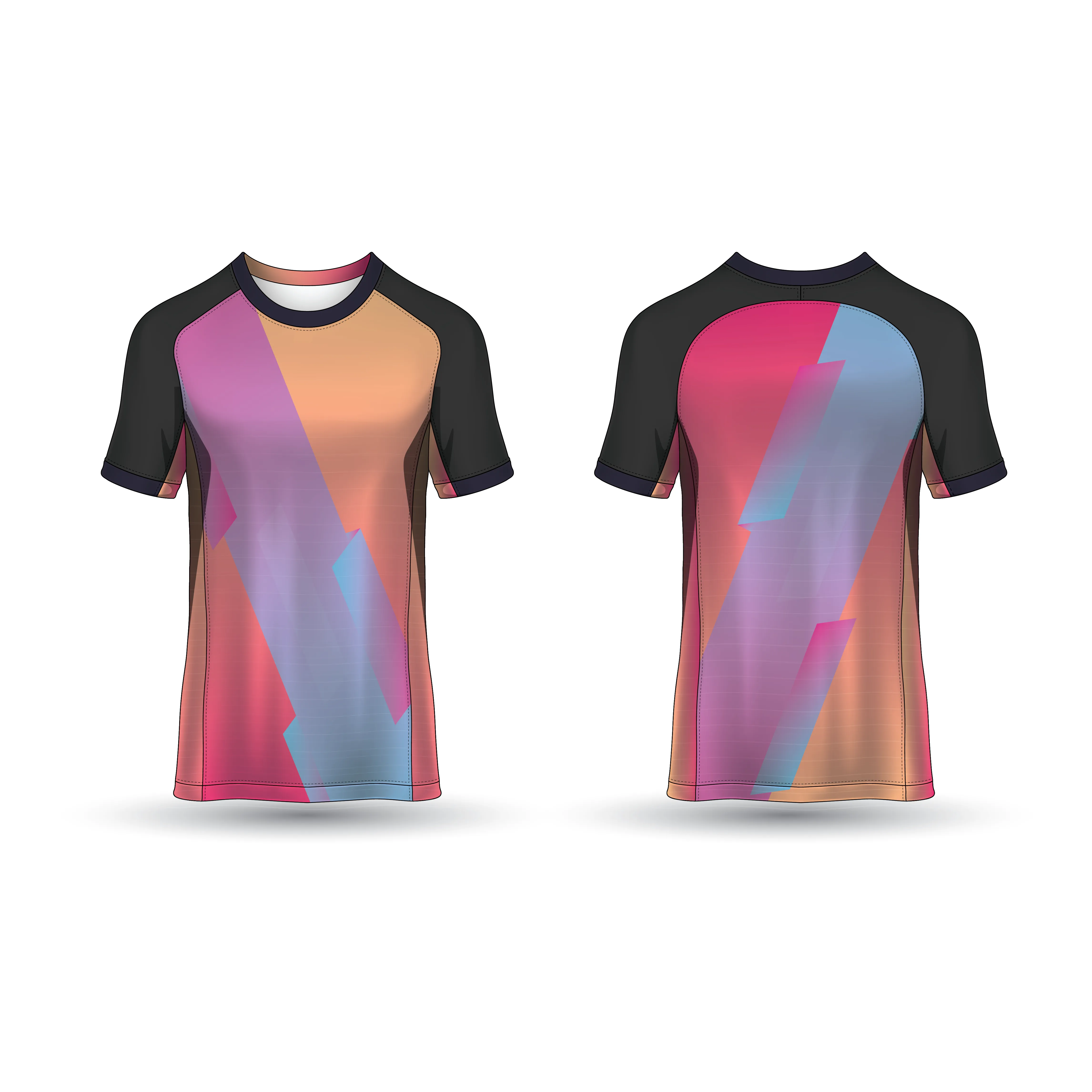 NEXT PRINT All Over Printed Customized Sublimation T-Shirt Unisex Sports Jersey Player Name & Number, Team Name NP50000258