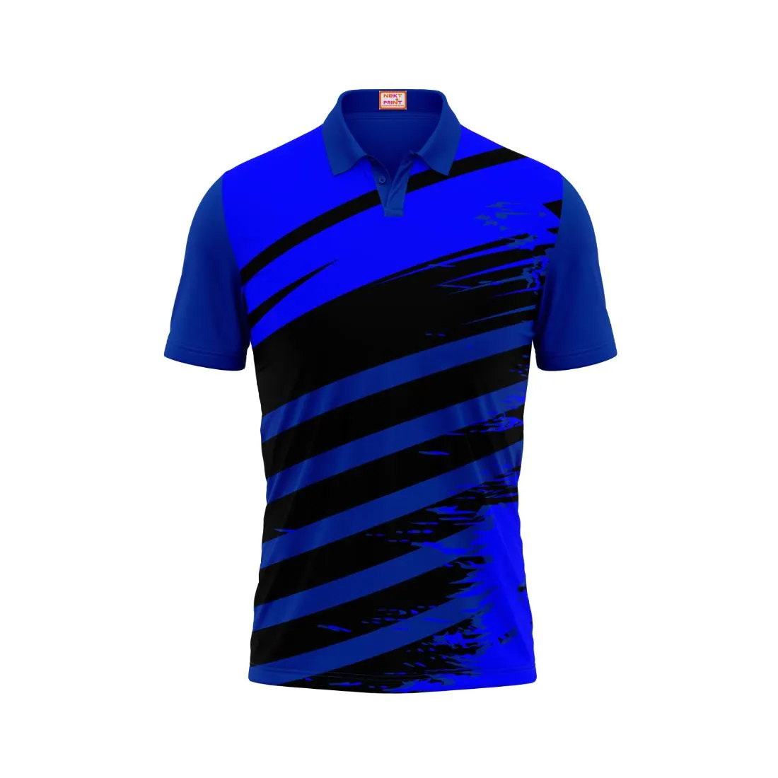 Next Print Customized Polo Neck Royal Blue Jersey NPTS43