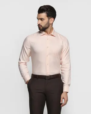 Non Iron Formal Peach Textured Shirt - Decade