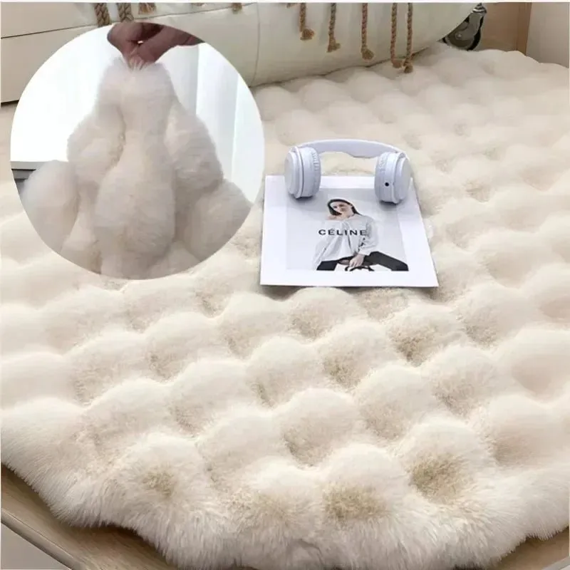 Nordic Round Carpets Plush Non Slip Shaggy Rug