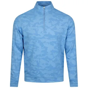 Perth Camo Performance Quarter Zip Liberty Blue - AW24