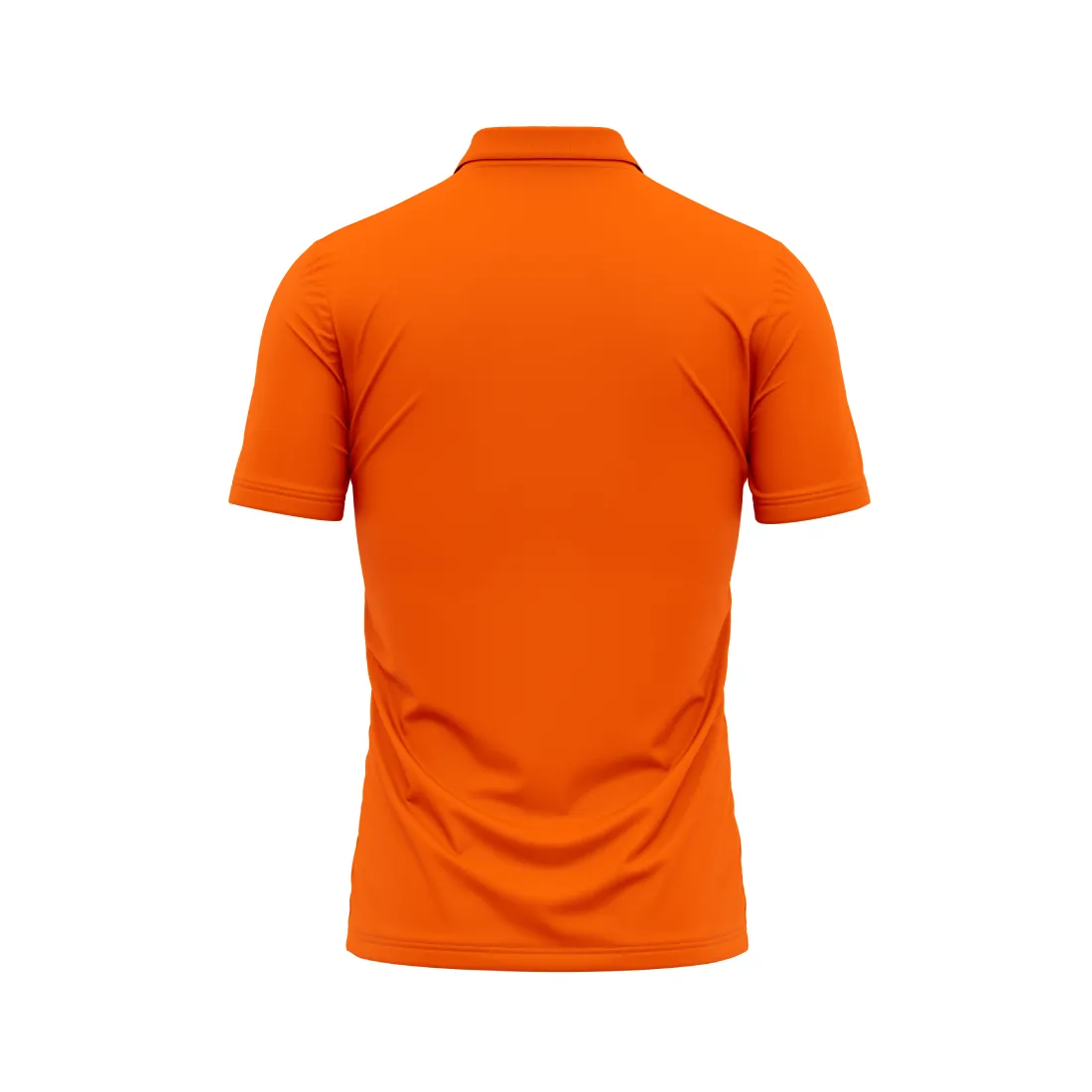 Polo Neck Printed Jersey Orange Design 24