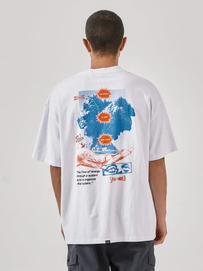 Spirit World Box Fit Oversize Tee - White