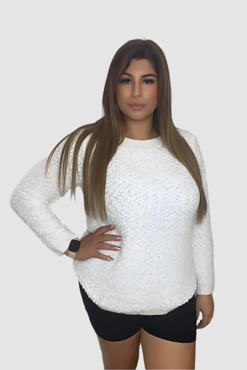 Super Soft Bouckle Knit Pullover