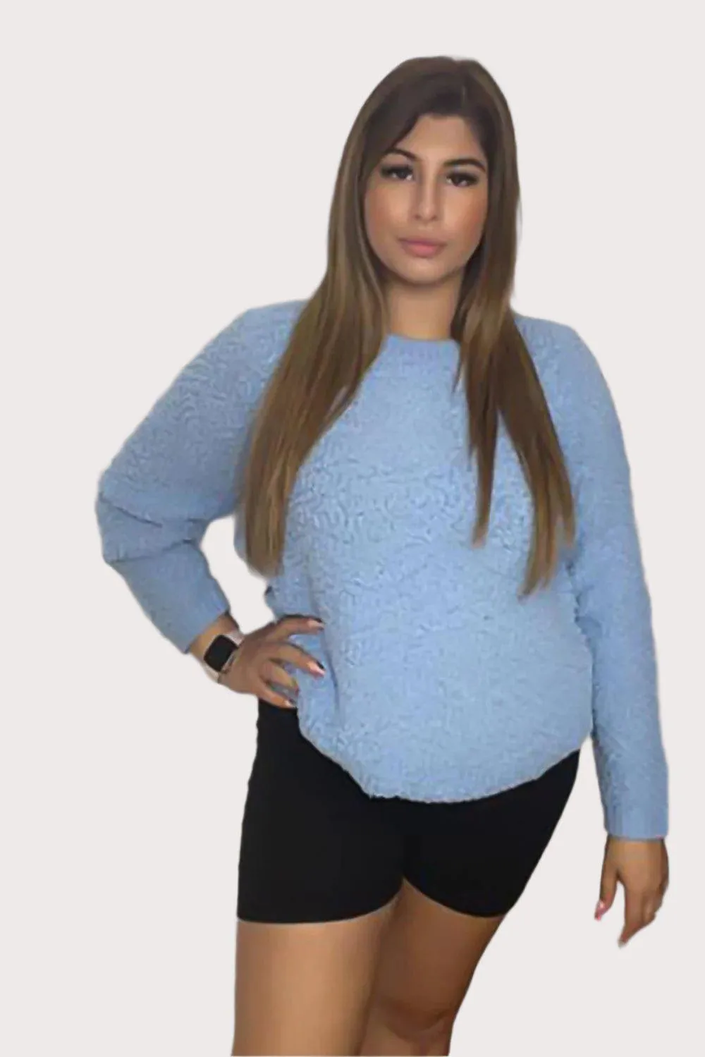 Super Soft Bouckle Knit Pullover