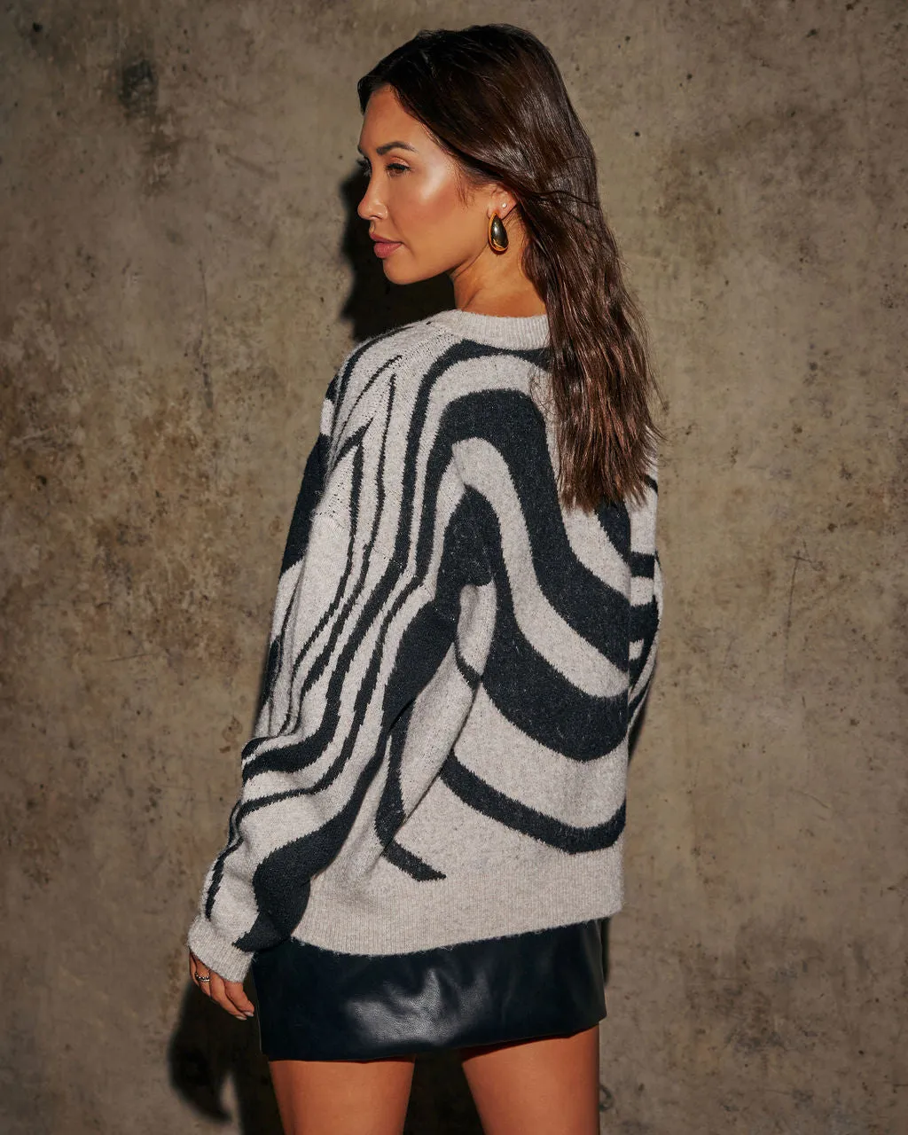 Swirled In Pullover Sweater