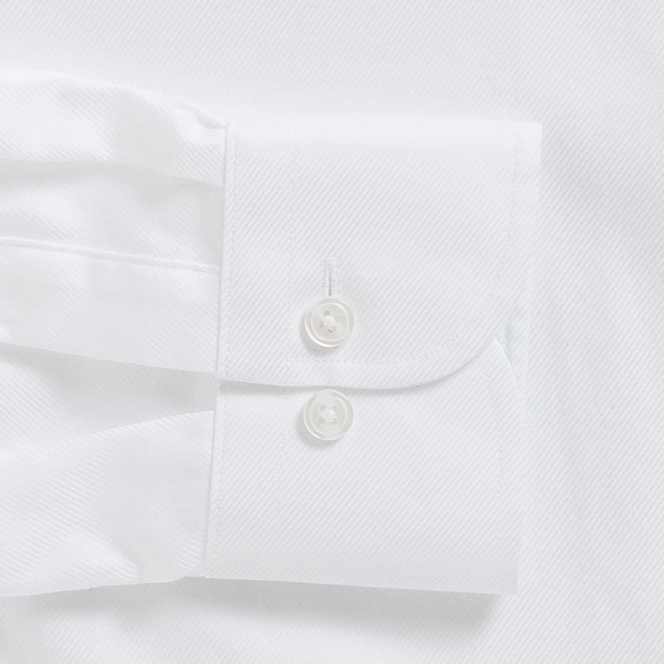 The White Rushton Royal Twill Custom Shirt