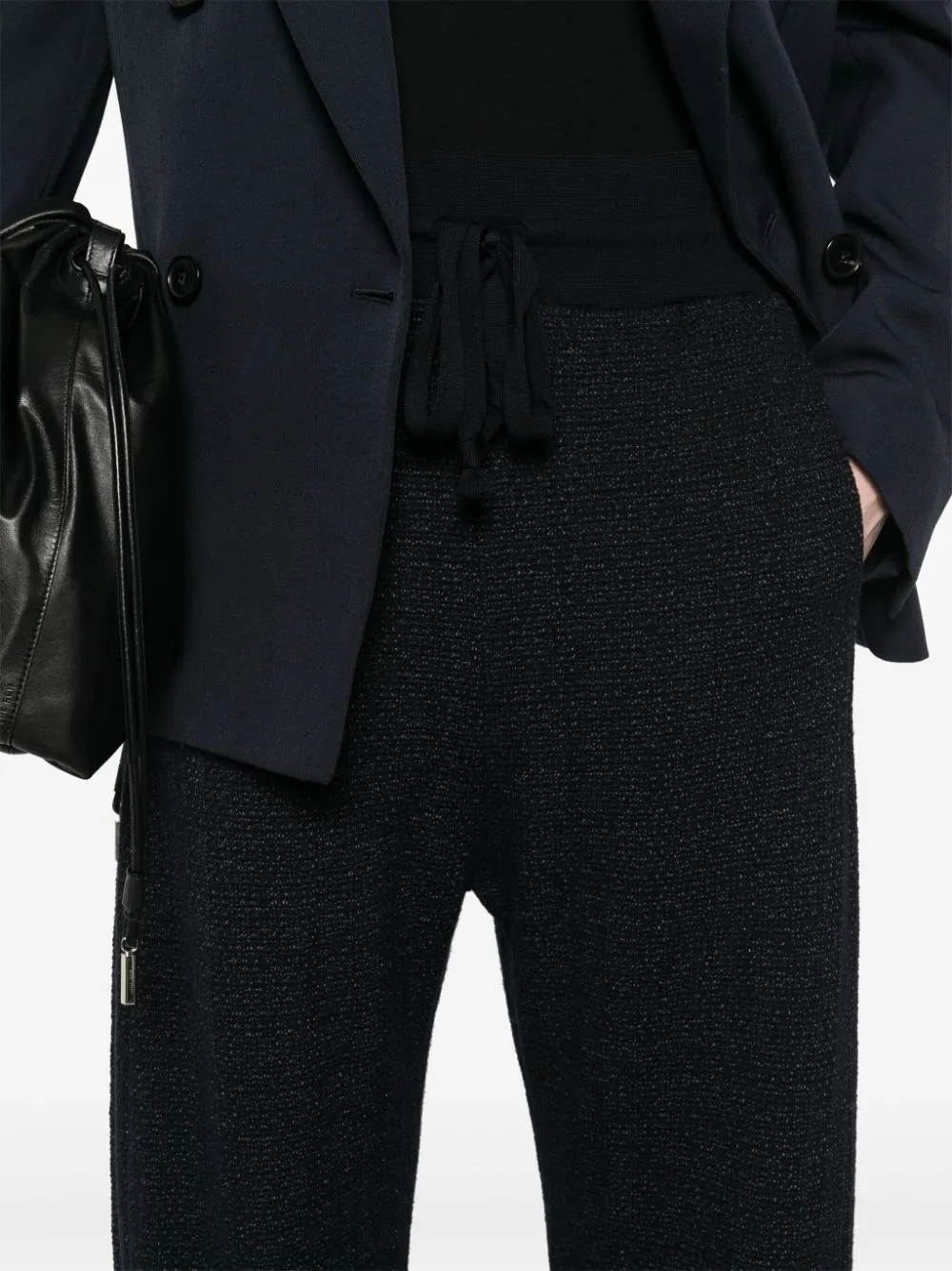 TRANSIT MICRO-PATTERNED JACQUARD TROUSERS