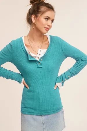 Turquoise Leah Top